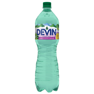 Carbonated water DEVIN with citrus and passion fruit aroma