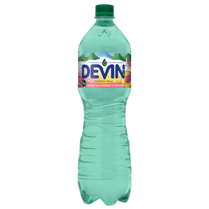 Carbonated water DEVIN with grapefruit and peach aroma
