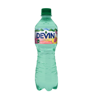 Carbonated water DEVIN with grapefruit and peach aroma